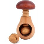 Casse noix casse - noisette en bois broyeur manuel pour la cuisine 13 x 6 cm forme de champignon h�tre ...