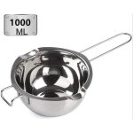 Casserole bain - marie inox 18 / 8 1000 ml pour beurre, chocolat, sucre, fromage