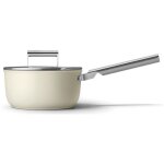 Casseroles cr�me mat 20cm + couvercle - smeg - spf2012crm