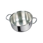 Casserole en inox 2 poignes cm 22 dune metalsomma