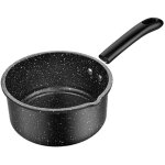 Feiyue - casserole  lait en pierre mdicale marmite  lait professionnelle fournitures de cuisine (noir) ...