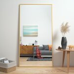 Cassilando - 165 x 60 cm miroir pleine longueur, miroir au sol, cadre en alliage d'aluminium miroir sur ...