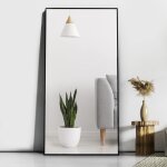 Cassilando 165 x 60 cm miroir pleine longueur, miroir au sol, cadre en alliage d'aluminium miroir sur ...