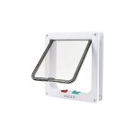Cat mate grande chatire blanche  verrouillage de porte  4 positions pour chat ou chien ? facile  ...
