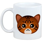 Cat toyger - mug avec graphisme et inscription par art - dog