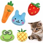 Cataire jouets, 5 pi�ces jouets � l'herbe � chat, cataire interactive jouets � m�cher jouet en peluche ...
