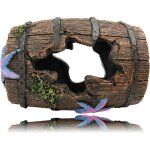 Cave cachette en bois pour aquarium