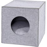 Caverne pour chats en feutre robuste adapte aux systmes de rayonnage, 33x37x33 cm, lit pour chats pliable ...