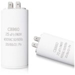 [jamais utilis�] cbb60 25uf condensateur de d�marrage 25�f moteur condensateur 45 x 95 mm 50 / 60hz 450vac ...