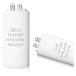 Cbb60 25uf condensateur de dmarrage 25f moteur condensateur 45 x 95 mm 50 / 60hz 450vac avec vis m8 ...