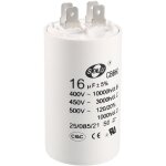 Cbb60 condensateur fonctionnement 16uf 450v ac double insert 50 - 60hz cylindre 75x37mm blanc pour moteur ...