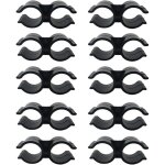 Ccykxa lot de 10 colliers de serrage plastique pvc, collier serrage tuyau doubles pour �tag�re, connecteur ...