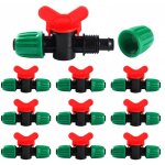 A 10 pices 16mm vanne commutation d'irrigation, irrigation pipe valve switch, robinets de verrouillage ...