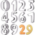 Ccykxa 10 pi�ces emporte pi�ce chiffres ensemble emporte pi�ce num�ro 0 - 9 chiffres facile � d�bloquer ...