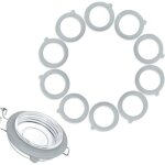 Ccykxa 10x joint bocaux en silicone, remplacement de joints de bocal en silicone, interchangeables joint ...