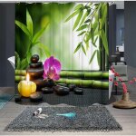 120x180 cm rideau douche anti moisissure, rideau douche vert rideau de douche en polyester rideau douche ...