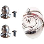Ccykxa lot de 2 boutons de rechange en verre pour th�i�re et bouilloire � th� - en forme d'olive - capuchons ...