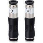 Ccykxa - 2 connecteurs de clapet anti - retour  air comprim 8 mm, flux d'air pousser pour connecter ...