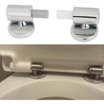 Ccykxa lot de 2 kit de fixation pour abattant wc traditionnel et contemporain avec charnires  fermeture ...