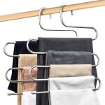 2 pcs cintres porte - pantalons cintre pantalon en acier inoxydable, porte - pantalon , type s à 5 couches, ... 2 pcs cintres porte - pantalons cintre pantalon en acier inoxydable, porte - pantalon , type s à 5 couches, ...