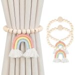 Ccykxa 2 pi�ces magn�tiques embrasses de rideaux, arc en ciel embrasse pour rideaux, embrasse de corde ...