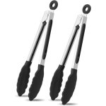 Ccykxa 2 pi�ces pince de cuisine, pince silicone air fryer, pince alimentaire cuisine multifonctions ...