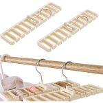 Ccykxa 2 pi�ces rangement ceinture organisateur dressing porte cintre range ceinture 10 fentes porte ...