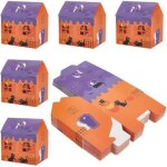 Ccykxa 20 pi�ce bo�te � friandises en carton pour halloween bo�tes � bonbons imprim�es sur le th�me du ...