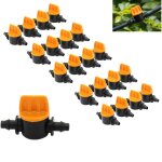 Ccykxa lot de 20 vannes d'irrigation goutte � goutte de 6, 35 mm (1 / 4 pouce) ? vannes d'arr�t pour ...