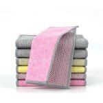 Lot de 3 chiffon lavette ponge cuisine double face multifonctionnel - idale pour salet tenace et incruste, ...