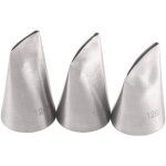 Ccykxa lot de 3 douilles � douille en acier inoxydable en forme de rose