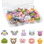 Ccykxa 30 punaises amusantes en forme d'animaux motif animal mignon jolies �pingles d�coratives en forme ...