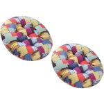 Ccykxa lot de 4 / 2 / 1 coussin de chaise 40x40 / 50x50 / 45x45cm ronde galette de chaise cuisine coussins ...