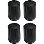 Ccykxa lot de 4 boutons de commande de valve thermostatique avec filetage pour radiateur et syst�mes ...