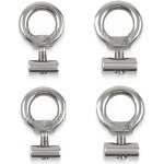 Lot de 4 butoirs d'auvent en acier inoxydable, accessoires camping car, kit de blocage pour store de ...