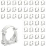 Ccykxa 40 pi�ces collier de serrage 16 mm en plastique, clip pour tuyau �16, collier de serrage en u ...