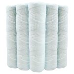 Ccykxa - lot de 5 cartouches bobinée filtre à eau anti sédiments 9 pouces 3 / 4 - 20 microns compatibles ... Ccykxa - lot de 5 cartouches bobinée filtre à eau anti sédiments 9 pouces 3 / 4 - 20 microns compatibles ...