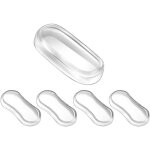 Ccykxa 5 pi�ces tampons de si�ge wc butoirs de couvercle wc amortisseurs autocollants r�duction du bruit ...
