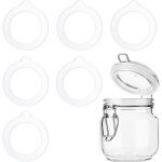 Ccykxa lot de 6 joints de rechange en silicone, joints en caoutchouc �tanches et r�utilisables pour couvercle ...