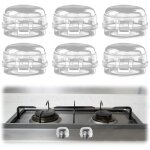 6 pices cache - boutons de cuisinire protection gaziniere bouton de scurit four couvercle transparent ...