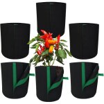 Ccykxa 6 pi�ce sac de culture en tissu ? sac en tissu, sacs de culture pour plantes pots de fleurs en ...