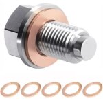 Ccykxa adunsiaoto bouchon de vidange de carter d'huile moteur, bouchon de vidange d'huile magn�tique, ...