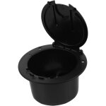 Ccykxa bo�te rangement c�bles noir �tanche pour yacht et v�hicule �lectrique trappe �lectrique ronde ...