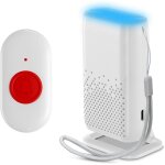 Ccykxa bracelet alarme personne agee, sonnette personne age sans fil rechargeable par usb, alarme pour ...