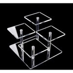 Ccykxa claires pr�sentoir acrylique transparent �tag�re pour objets de collection bijoux g�teau donuts ...