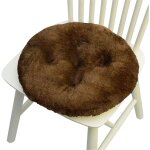 Ccykxa coussin de chaise peluche, coussin de chaise 40cm ronde lot de 1 2 4 6, galette de chaise / coussins ...