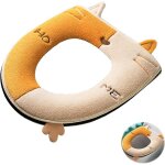 Ccykxa coussins si�ge toilette � fermeture eclair coussinets de si�ge de toilette lavables housses de ...