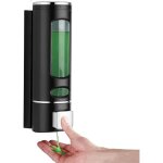 Ccykxa distributeur de savon mural - 400 ml - distributeur de gel douche mural sans per�age - distributeur ...