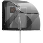 Ccykxa electric wall socket cover, type 86 transparent black waterproof wall switch cover waterproof ...