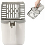 Ccykxa ensemble pelle � liti�re pour chat, comprenant un manche et une pelle portable d�tachable, adapt� ...